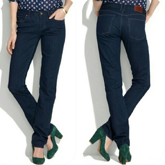 Madewell Denim - Madewell Rail Straight Jeans Dark Wash